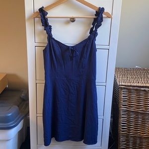 Aritzia, Sunday Best baby doll navy dress